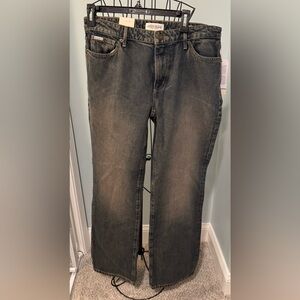 New Guess GJ G08 Mid Rise Straight Jeans Womens 30x 32 Vintage Brown Wash